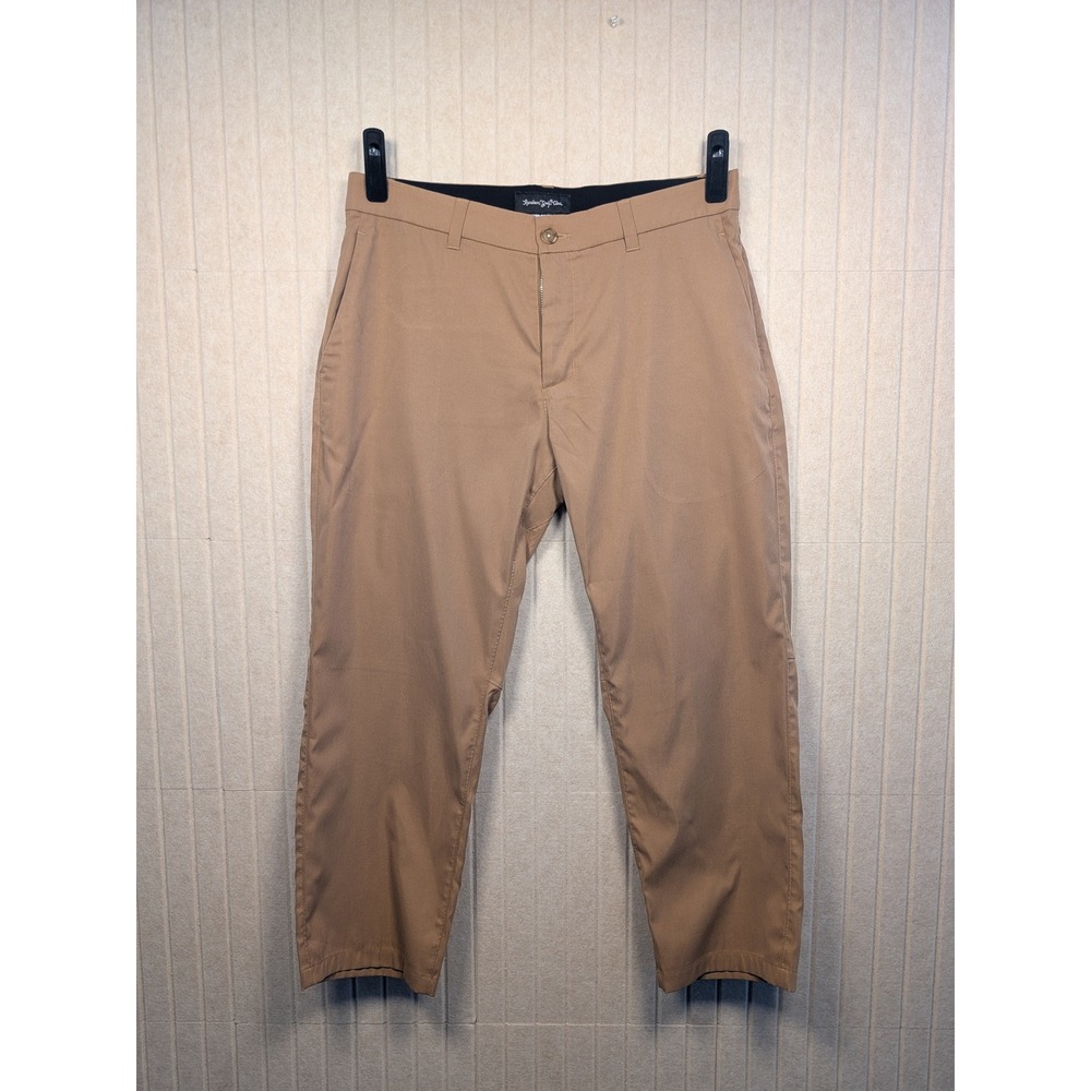 Random Golf Club Pants Mens 34x25 Tan Performance Golf Trousers Excellent